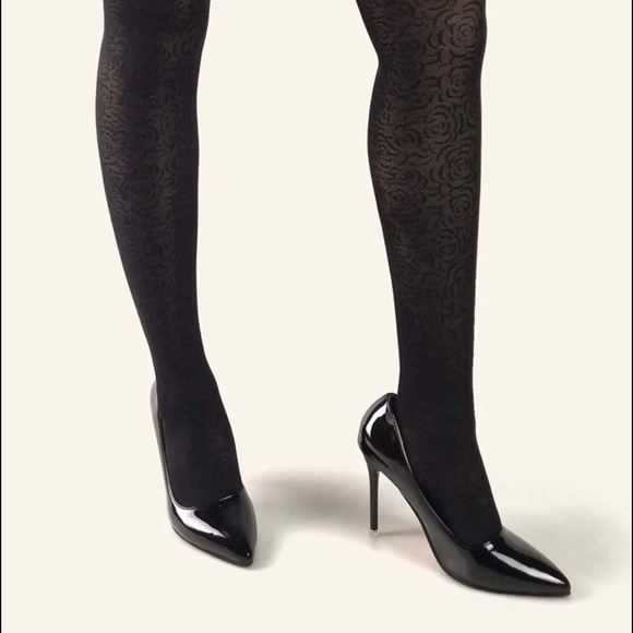 Beautiful Flower Pattern Mesh Tight - Picture 3 of 4